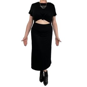 Foxblood Tie me up tshirt dress